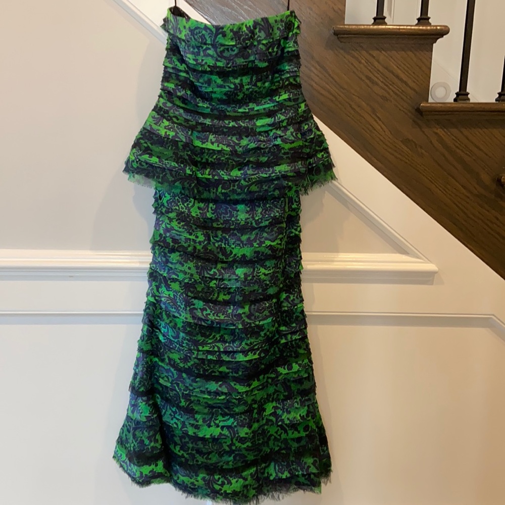 Alice and Olivia strapless gown